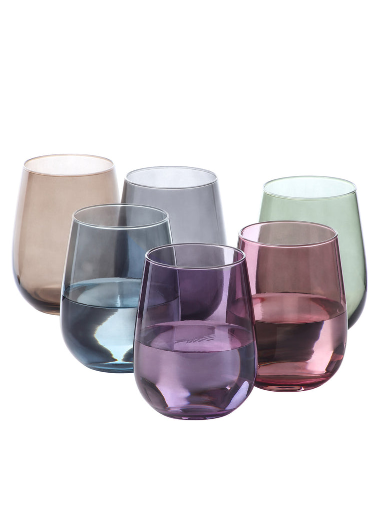 Our Table All-Purpose 20 oz. Wine Glasses Stemless Dishwasher Safe 12 Piece  Set