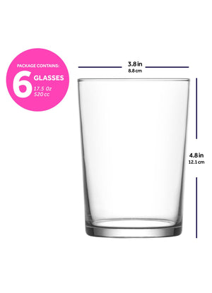 
            
                Load image into Gallery viewer, LAV Bodega 6-Piece Drinking Glasses Set, 17.5 oz
            
        