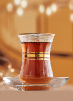 12-Piece Turkish Tea Glasses