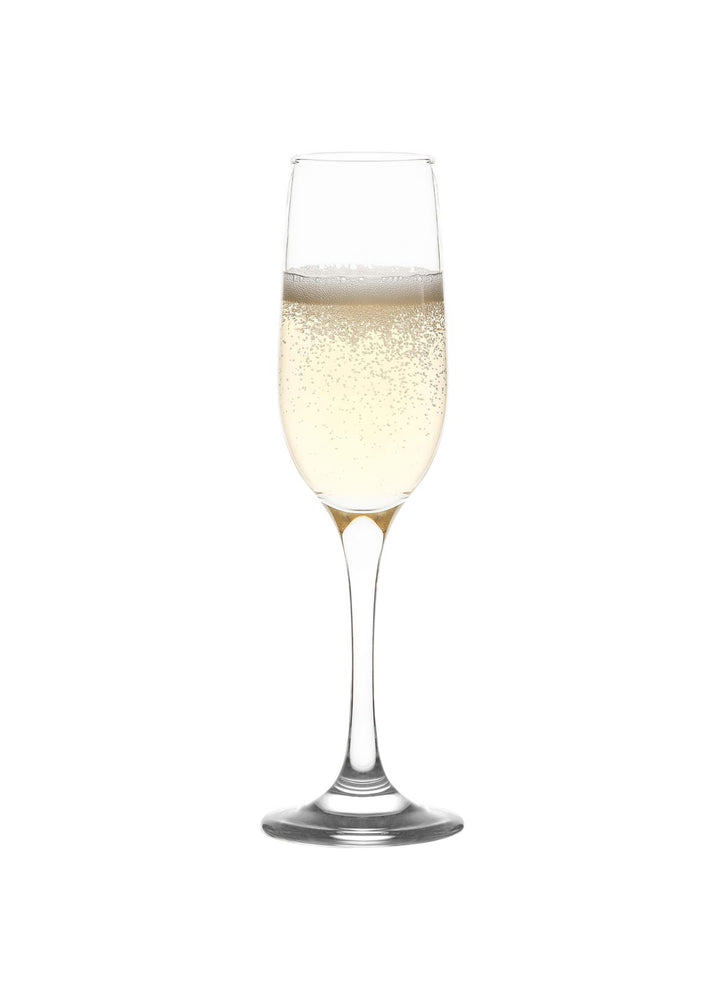 LAV Fame 6-Piece Champagne Flutes, 7.25 oz