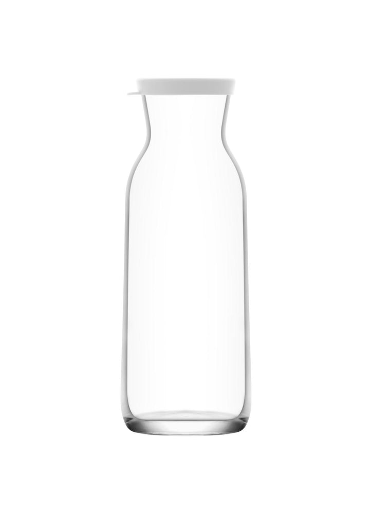 Hand-Blown Glass Carafe with Spill-Proof Lid for Hot & Cold Beverages –  Home Finesse
