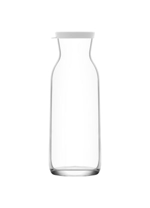 LAV Fonte Clear Glass Pitcher Carafe with Lid, 40 oz