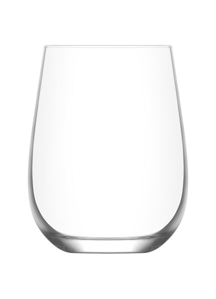 LAV Gaia 6-Piece Stemless Wine Glasses Set, 16.25 oz