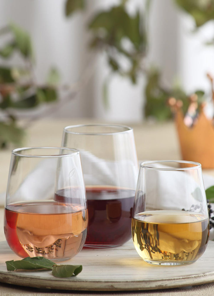 12-Piece Stemless Wine Glasses