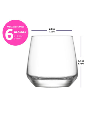 LAV Lal 18-Piece Wine & Whiskey & Drinking Glasses Set