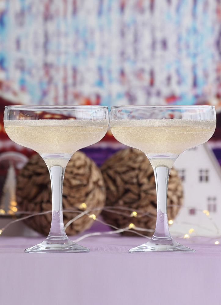LAV Misket 12-Piece Assorted Cocktail Glassware Set, 6 Martini & 6
