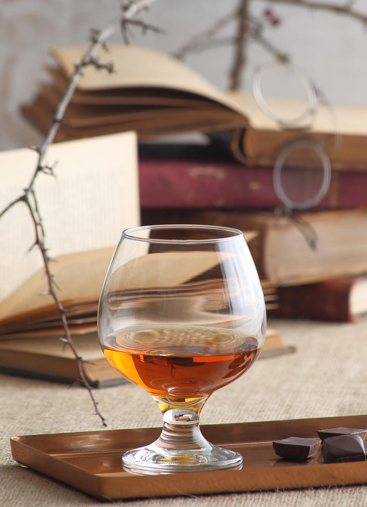LAV Brandy Snifters Set of 6 - Cognac Glasses 13.25 oz - Brandy Glasses for Spirits - Clear Drinking Glass Snifters