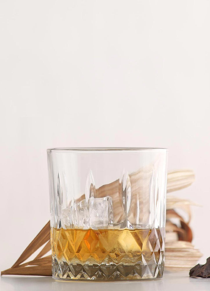 LAV Odin 10-Piece Assorted Cocktail Glassware Set, 6 Old Fashioned Glasses + 4 Long Drink Glasses